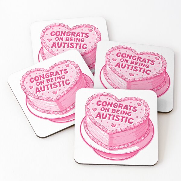 Item preview, Congrats On Being Autistic Cake Poster designed and sold by Matinez Pink.