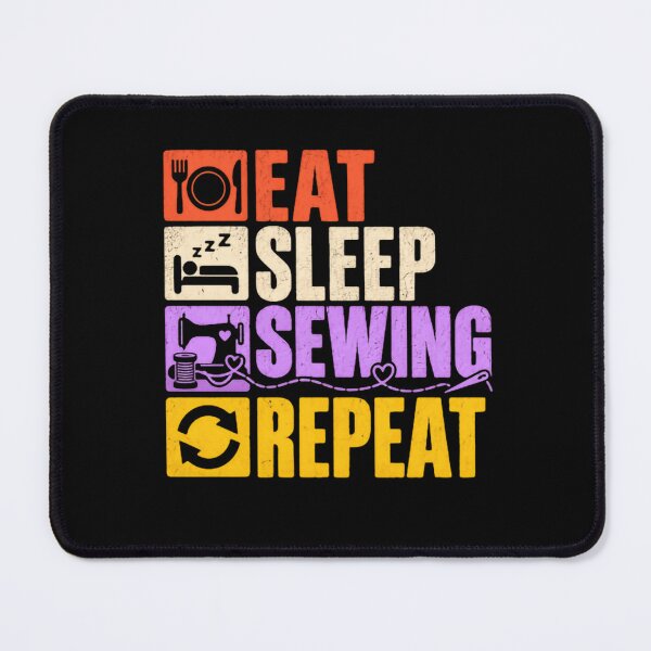 Item preview, Eat Sleep Sewing Repeat Sewing Lover Seamstress Quilter Hobby designed and sold by RetroMini2026.