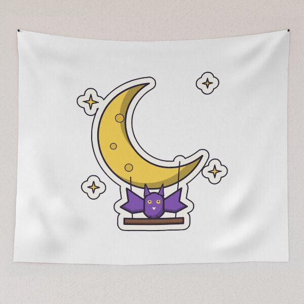 Item preview, Bat Moon Swing Spooky Halloween Night designed and sold by Anaqosta.
