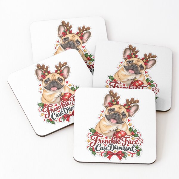 Item preview, Frenchie Face Case Dismissed Bulldog Christmas designed and sold by badburropress.