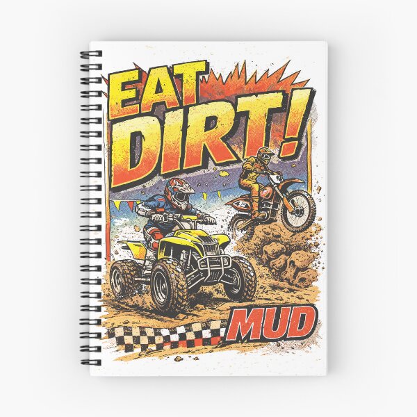 Item preview, Eat Dirt Mud Quad Dirtbike Racing Poster designed and sold by Matinez Pink.