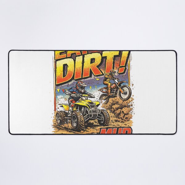 Item preview, Eat Dirt Mud Quad Dirtbike Racing Poster designed and sold by Matinez Pink.