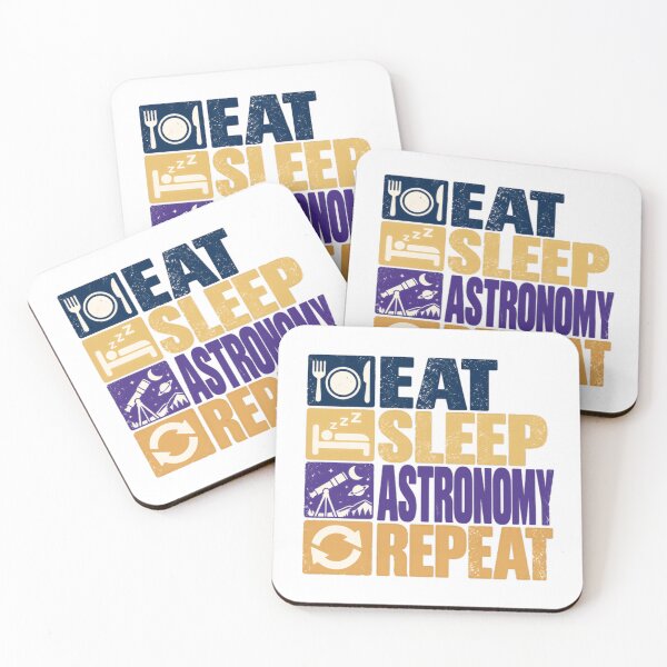 Item preview, Eat Sleep Astronomy Repeat Astronomer Space Stargazer Hobby designed and sold by SkeletonsDanger.