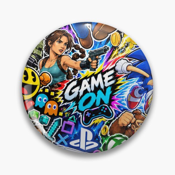Item preview, Game On | Ultimate Video Game Sticker Bomb designed and sold by Inked Legacy.