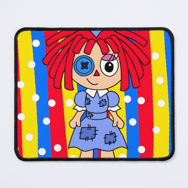 Item preview, Red-Haired Button-Eyed Rag Doll designed and sold by kotomo-e-art.