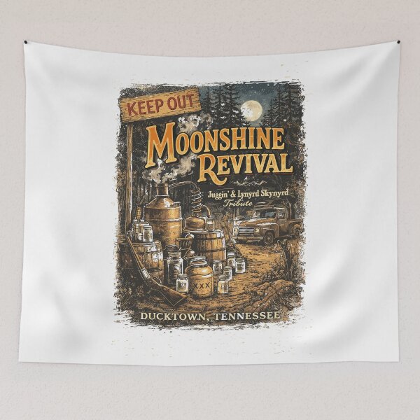Item preview, Moonshine Revival Ducktown Tennessee Poster designed and sold by Matinez Pink.