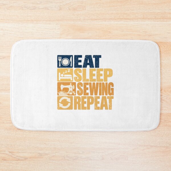 Item preview, Eat Sleep Sewing Repeat Sewing Hobby Crafter Seamstress designed and sold by SkeletonsDanger.