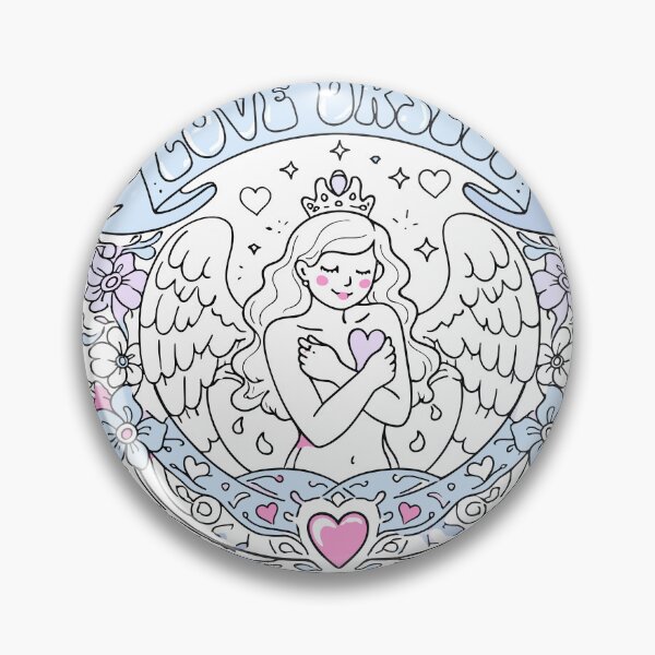 Item preview, Love Urself Free Urself Angel Poster designed and sold by Matinez Pink.