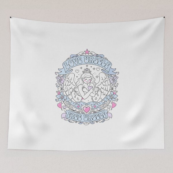 Item preview, Love Urself Free Urself Angel Poster designed and sold by Matinez Pink.