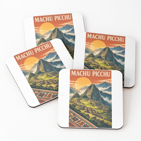 Item preview, Machu Picchu Vintage Travel Poster – Retro Inca Citadel – Peru Andean Landscape Art Tee designed and sold by bobscraze.