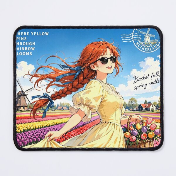 Item preview, Netherlands — Keukenhof — A Joyful Spring Celebration Among Endless Fields of Tulips designed and sold by DibujandoPorfa.