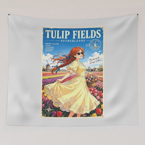 Item preview, Netherlands — Keukenhof — A Joyful Spring Celebration Among Endless Fields of Tulips designed and sold by DibujandoPorfa.