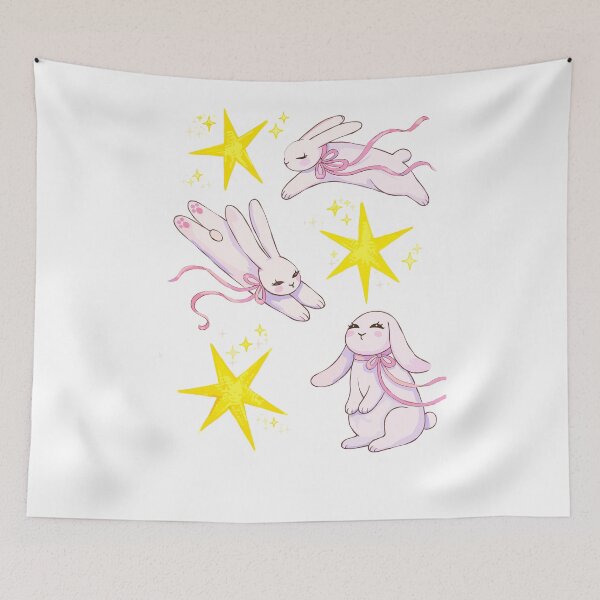 Item preview, Coquette Magical Bunnies & Stars Poster designed and sold by Matinez Pink.