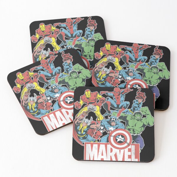 Aperçu de l'œuvre Équipe Marvel Avengers - Comic rétro créée et vendue par MichaelThacker6.