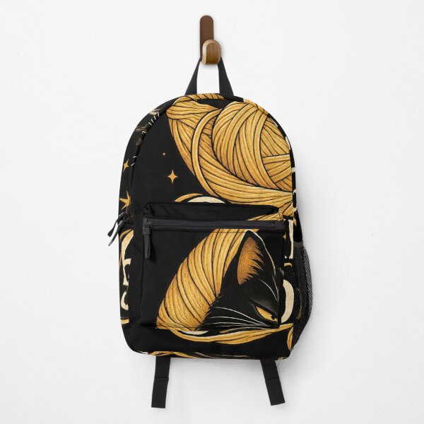Item preview, Quietly Judging Cat, Black Cat and Golden Yarn Graphic designed and sold by haitrieuic96.