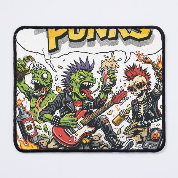 Item preview, Party Punks Comic Horror Poster designed and sold by Matinez Pink.