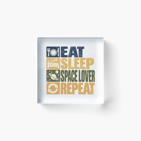 Item preview, Eat Sleep Space Lover Repeat Astronomy Universe Enthusiast designed and sold by SkeletonsDanger.
