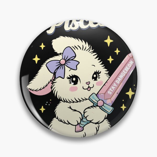 Item preview, Pisces Stay Dangerous Bunny Poster designed and sold by Matinez Pink.