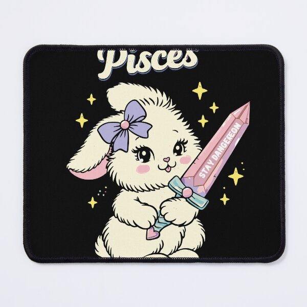 Item preview, Pisces Stay Dangerous Bunny Poster designed and sold by Matinez Pink.