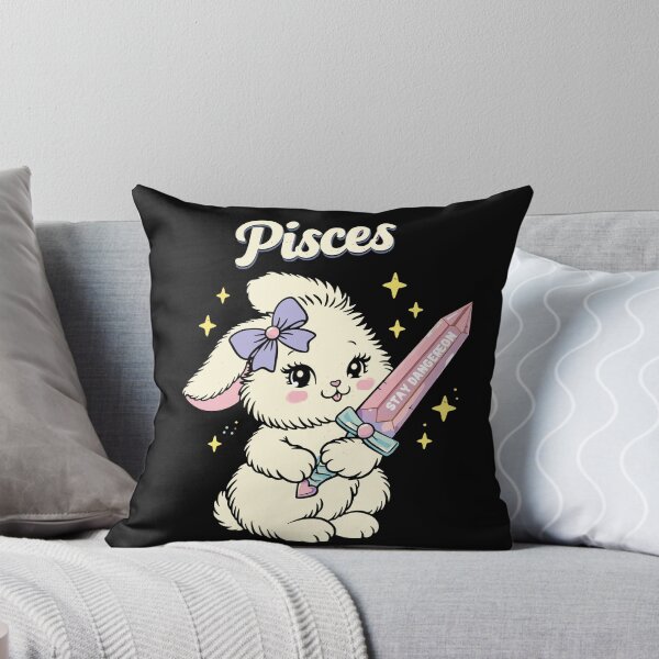 Item preview, Pisces Stay Dangerous Bunny Poster designed and sold by Matinez Pink.