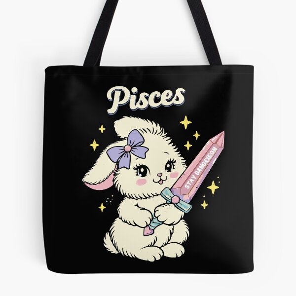 Item preview, Pisces Stay Dangerous Bunny Poster designed and sold by Matinez Pink.