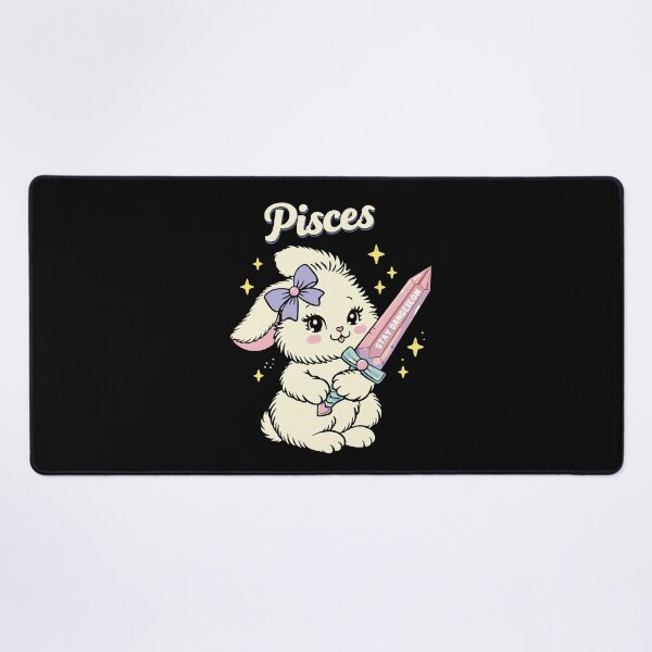Item preview, Pisces Stay Dangerous Bunny Poster designed and sold by Matinez Pink.