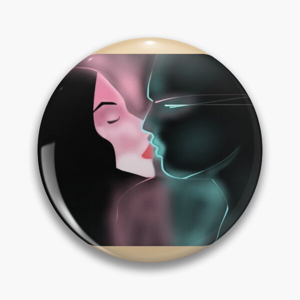 Item preview, Neon Outline Midnight Kiss Silhouette designed and sold by AbstractAngstt.