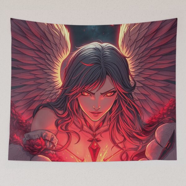 Item preview, Fallen Angel with Red Eyes designed and sold by GenesisArtis.
