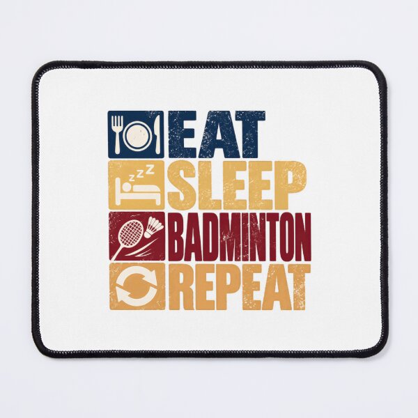 Item preview, Eat Sleep Badminton Repeat Badminton Player Enthusiast designed and sold by SEEM-drawing.