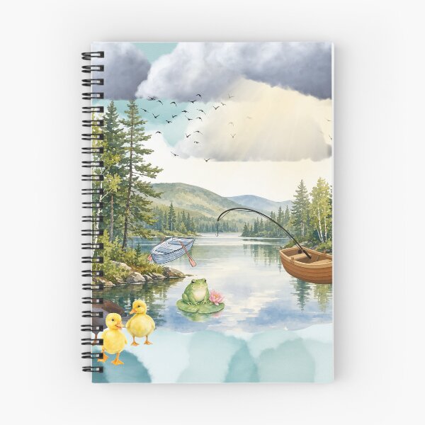 Item preview, Lake scene designed and sold by CurlyDoodle.