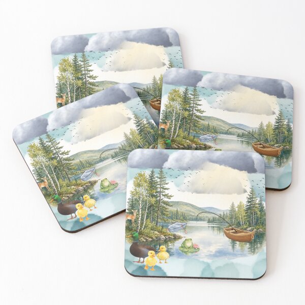 Item preview, Lake scene designed and sold by CurlyDoodle.