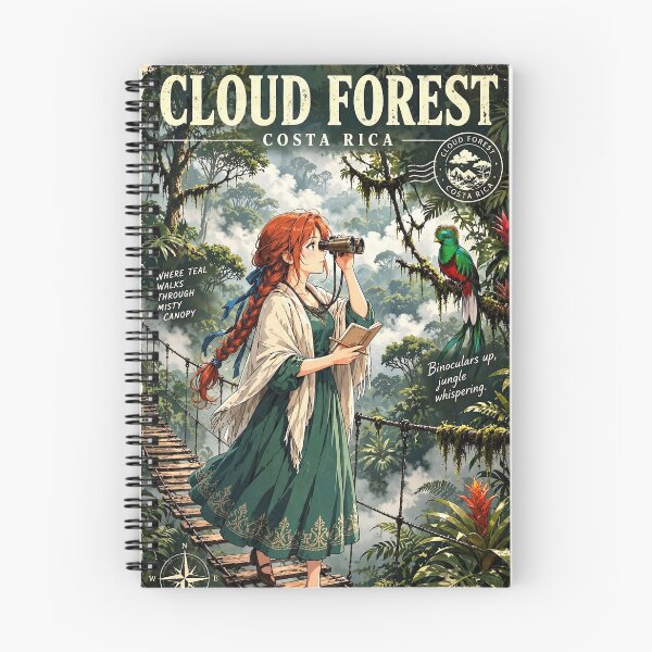 Item preview, Costa Rica — Monteverde Cloud Forest — A Magical Expedition Above the Misty Emerald Canopy designed and sold by DibujandoPorfa.