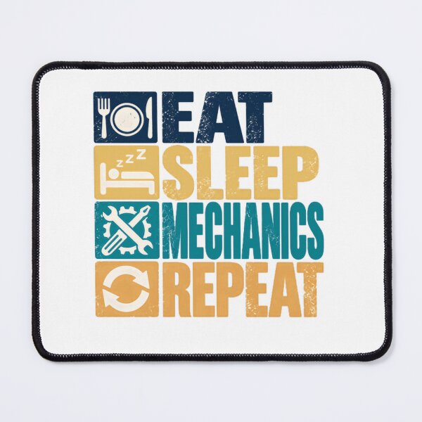Item preview, Eat Sleep Mechanics Repeat Mechanic Auto Technician Car Repair Automotive Gift designed and sold by SkeletonsDanger.