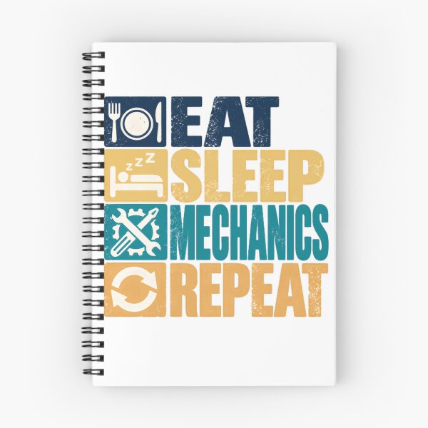 Item preview, Eat Sleep Mechanics Repeat Mechanic Auto Technician Car Repair Automotive Gift designed and sold by SkeletonsDanger.