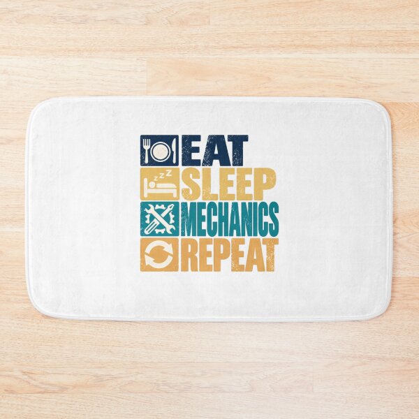 Item preview, Eat Sleep Mechanics Repeat Mechanic Auto Technician Car Repair Automotive Gift designed and sold by SkeletonsDanger.