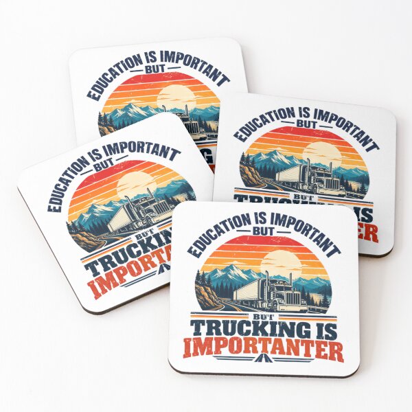 Item preview, Education Is Important But But Trucking Is Importanter Truck Driver Trucker Life designed and sold by NeedForParks.