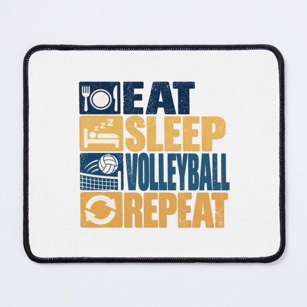 Item preview, Eat Sleep Volleyball Repeat Volleyball Player Coach Fan designed and sold by SEEM-drawing.