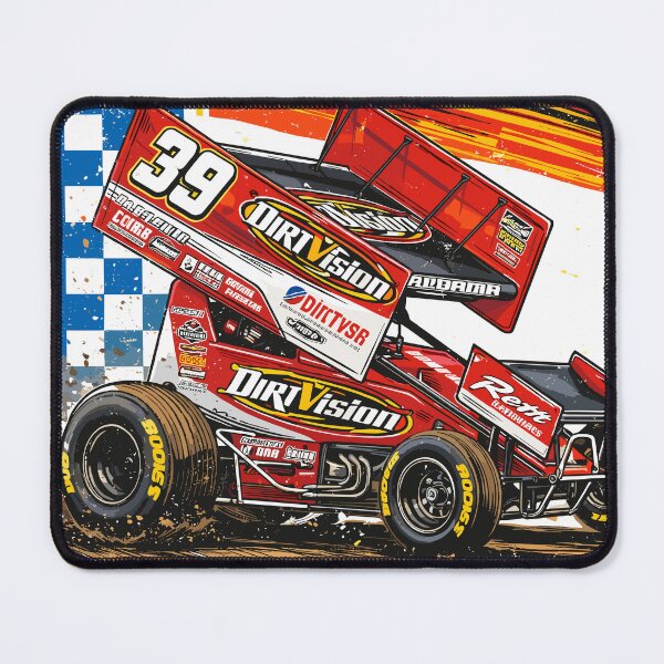 Item preview, Christopher Bell DirtVision Sprint Car Poster designed and sold by Matinez Pink.