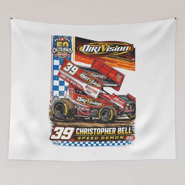 Item preview, Christopher Bell DirtVision Sprint Car Poster designed and sold by Matinez Pink.