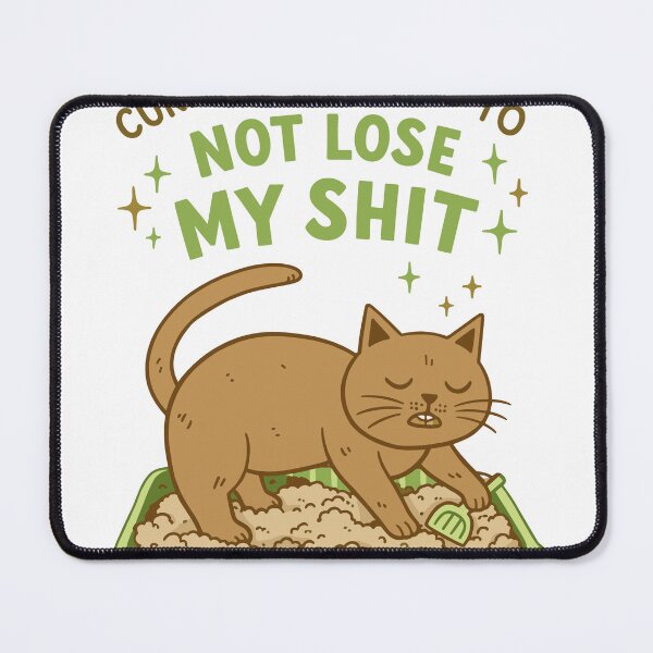 Item preview, Trying Not To Lose My Shit Cat Poster designed and sold by Matinez Pink.