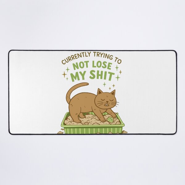 Item preview, Trying Not To Lose My Shit Cat Poster designed and sold by Matinez Pink.