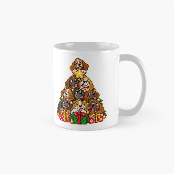 Item preview, Playful Christmas Puppy Stack with Gifts and Star designed and sold by skyartdesign.