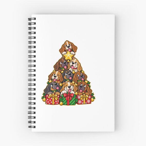 Item preview, Playful Christmas Puppy Stack with Gifts and Star designed and sold by skyartdesign.