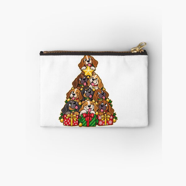 Item preview, Playful Christmas Puppy Stack with Gifts and Star designed and sold by skyartdesign.