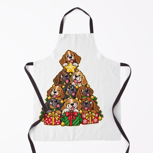 Item preview, Playful Christmas Puppy Stack with Gifts and Star designed and sold by skyartdesign.