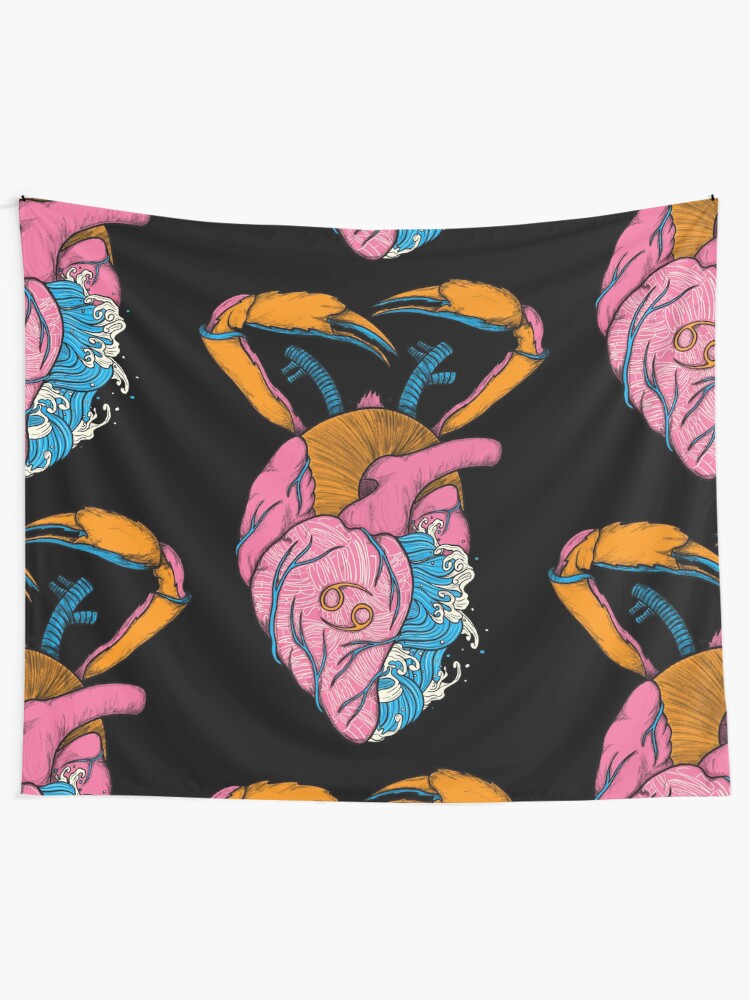 Alternate view of CANCER HEART Tapestry