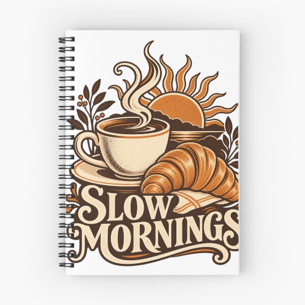 Item preview, Slow Mornings Coffee, Croissant Cup and Sunrise Graphic designed and sold by haitrieuic96.
