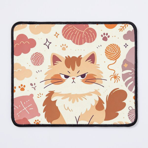 Item preview, Grumpy Sweet Cat – Adorable Cozy Blanket Design designed and sold by Mggtz.