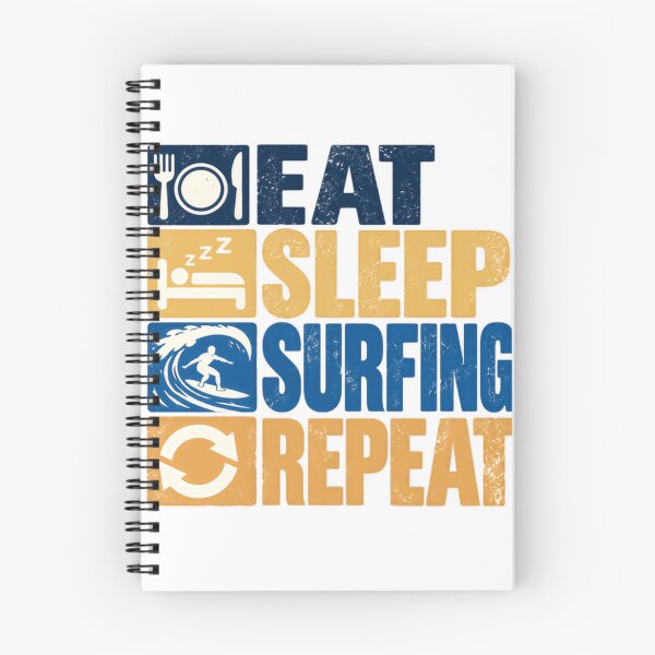 Item preview, Eat Sleep Surfing Repeat Surfer Lifestyle Ocean Hobby designed and sold by SEEM-drawing.
