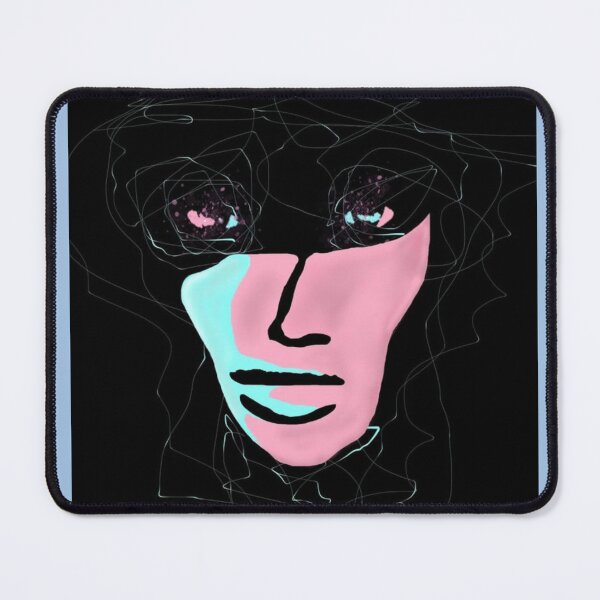 Item preview, Scribble Hair Cosmic Eye Mask Portrait designed and sold by AbstractAngstt.